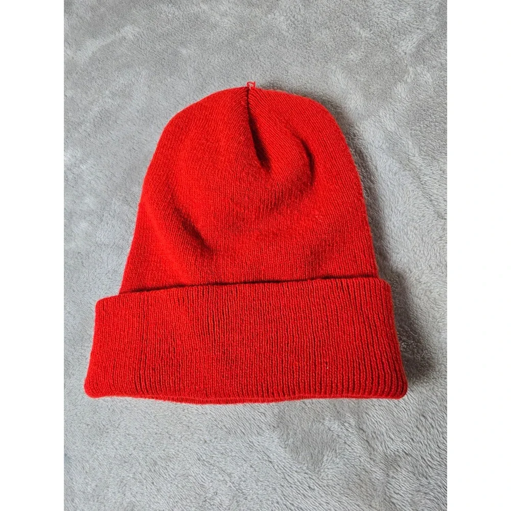 Nebraska Cornhuskers Beanie Hat Cap Red Cuffed‎ Rossmoor Industries Made In USA